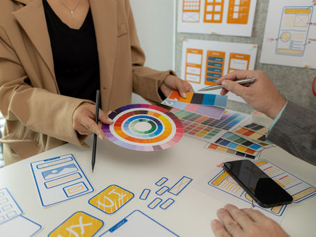 Designers Working on Mobile Application Interface in Office