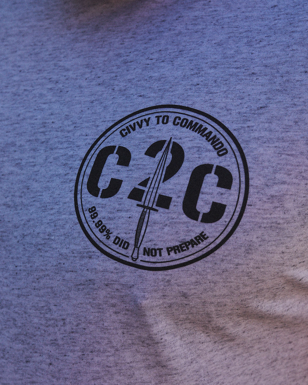 Thumbnail: C2C Tri- blend T Shirt in White Fleck