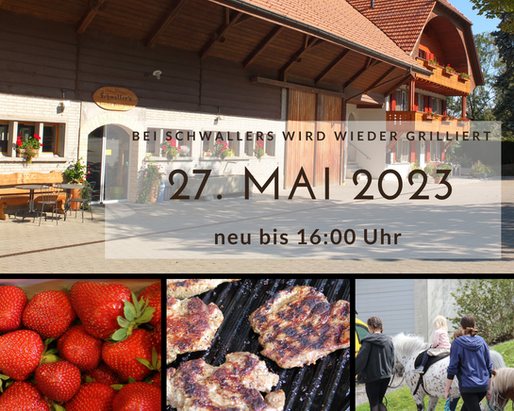 Bei Schwallers wird wieder grilliert...