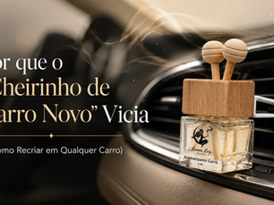 Aromas (fragrância Carro Novo) fixado na saída de ar do painel frontal de um carro.
