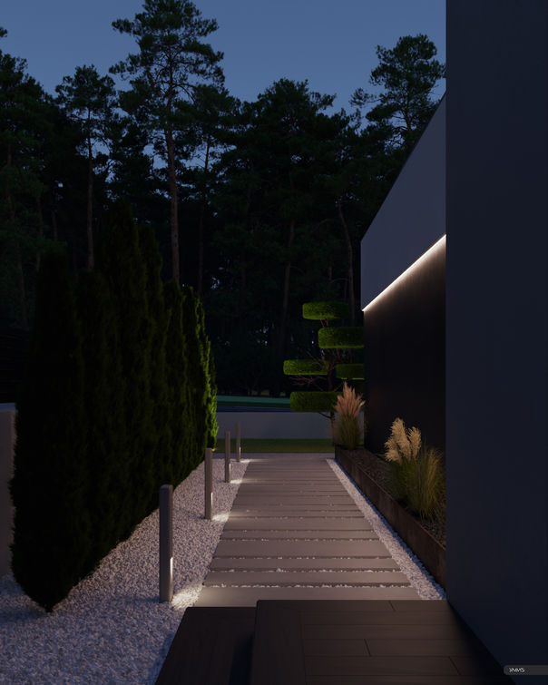 Эстетичный дом по индивидуальному проекту в поселке Сальское, Калининградская область