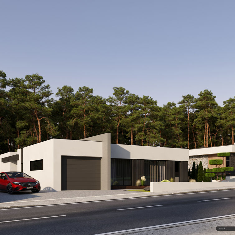 Дизайн жилого дома, реализованный в поселке Сальское Калининградской области