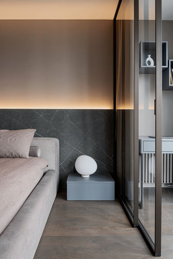 Современный дизайн интерьера квартиры 79 м2 в Калининграде, ЖК "Росгартен".