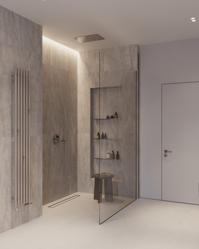 Дизайн ванной комнаты в квартире в Калининграде