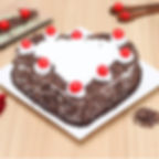 Heart Shape Black Forest Cake
