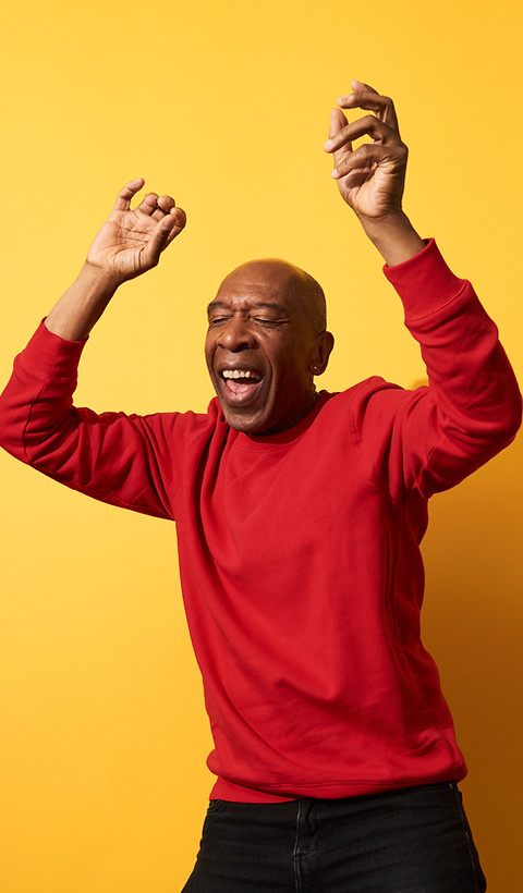 Mature Man Having Fun