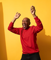 Mature Man Having Fun