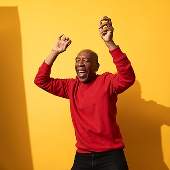 Mature Man Having Fun