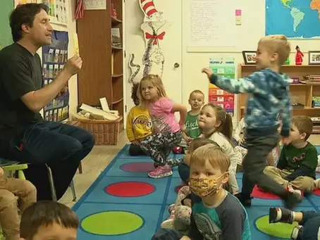 Children participating in fun learning and educational activities at a daycare preschool in Houston
