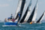 T-10s race around a buoy at the Verve Cup Offshore, Chicago 2025, photo by Anna Suslova