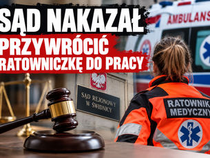 Sąd nakazał przywrócić ratowniczkę do pracy