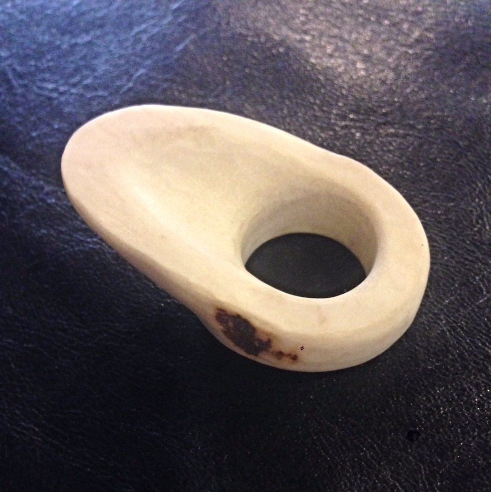 Миниатюра: Кольцо лучное костяное массивное