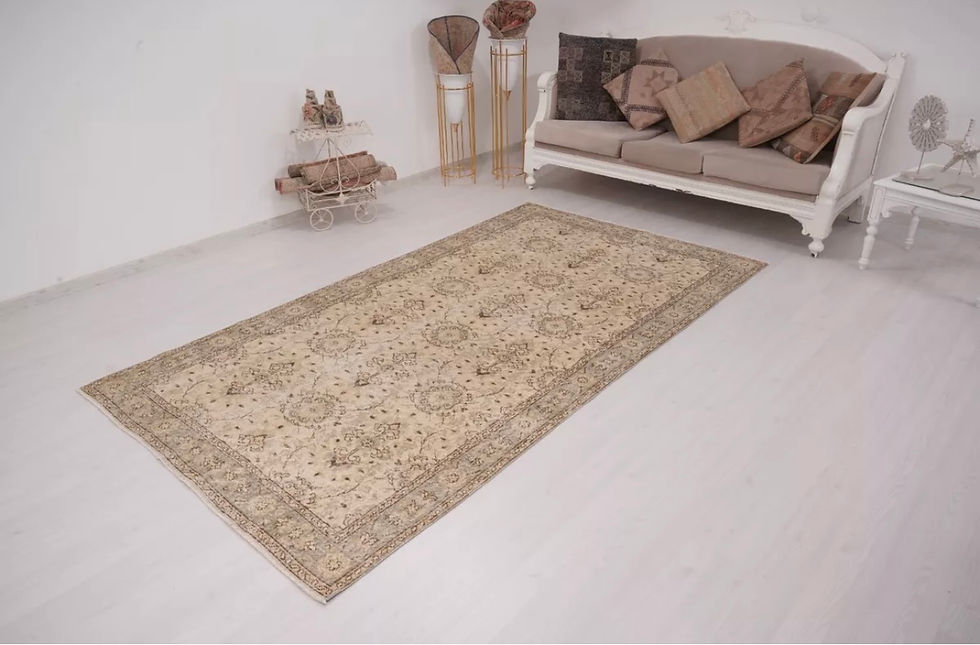 Thumbnail: Vintage Antique 5x9 Area Rug Code 7322
