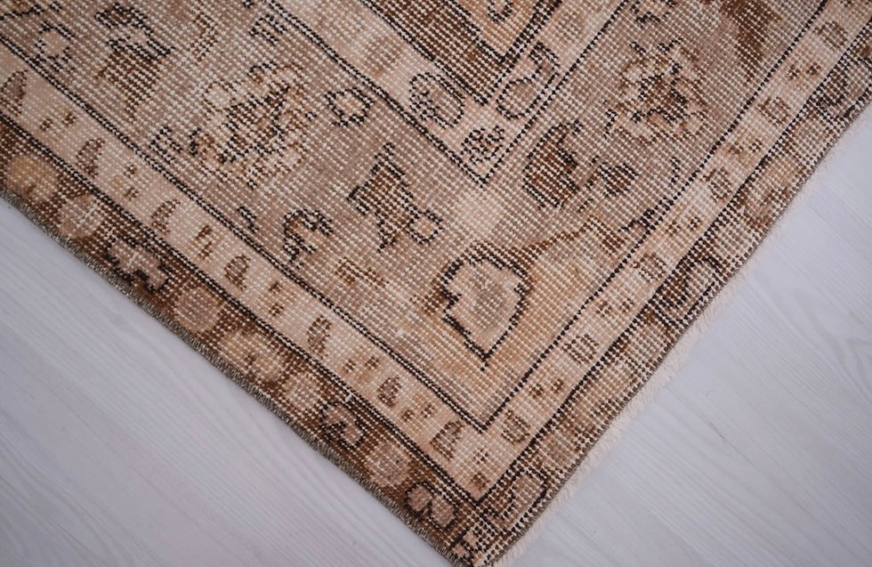 Thumbnail: Vintage 7x10 ft Oriental Handmade Dining Room Rug code 5892