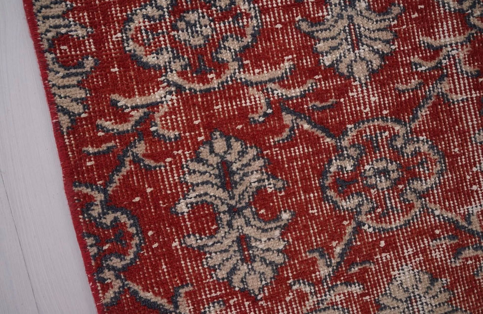 Thumbnail: 7x10 Oriental Vine Red Rug Code 479
