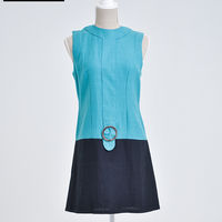 No.8/水色×ネイビーバイカラー/ML