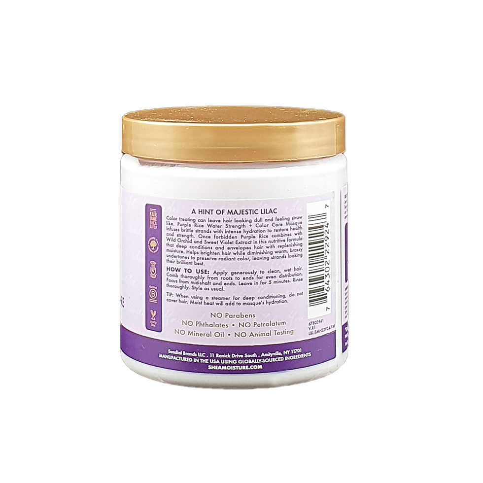 Miniaturbild: Shea Moisture Purple Rice Water Strength + Color Care Masque 227g