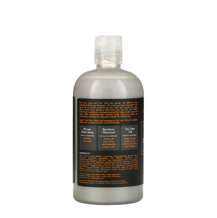 Miniature : Shea Moisture African Black Soap Bamboo Charcoal Deep Cleansing Shampoo 384 ml