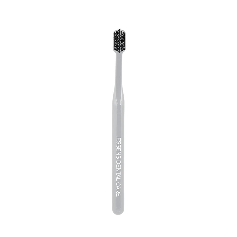 Cepillo de Dientes Ultra Suave - Gris/Negro