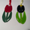 Thumbnail: Hanging glass tulip suncatcher