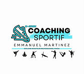 Logo coaching sportif simple noir jaune