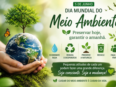 5 DE JUNHO – DIA MUNDIAL DO MEIO AMBIENTE.