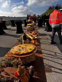 Un buffet apéritif haut en saveurs grâce aux pizzas fait-maison