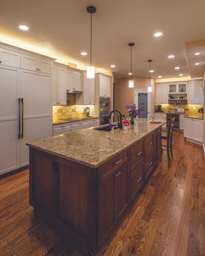 Kitchen remodel with large island