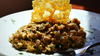 Morel Mushroom Risotto with Tarragon Creme