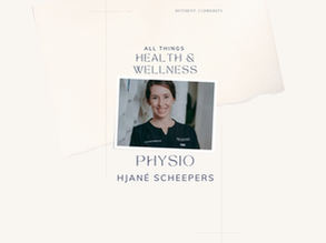 Meet our brand new in-house Physiotherapist, Hjané Scheepers!