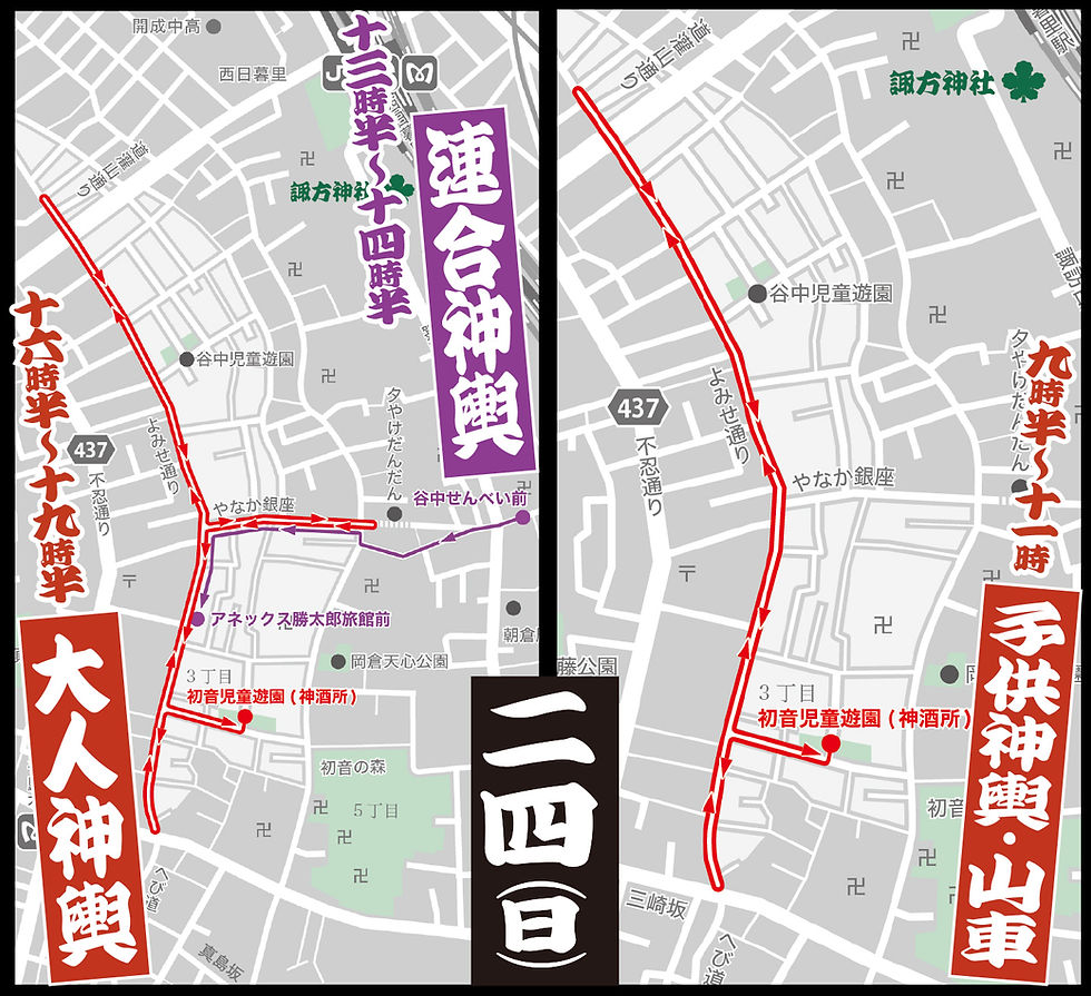 8月26日神輿巡行図