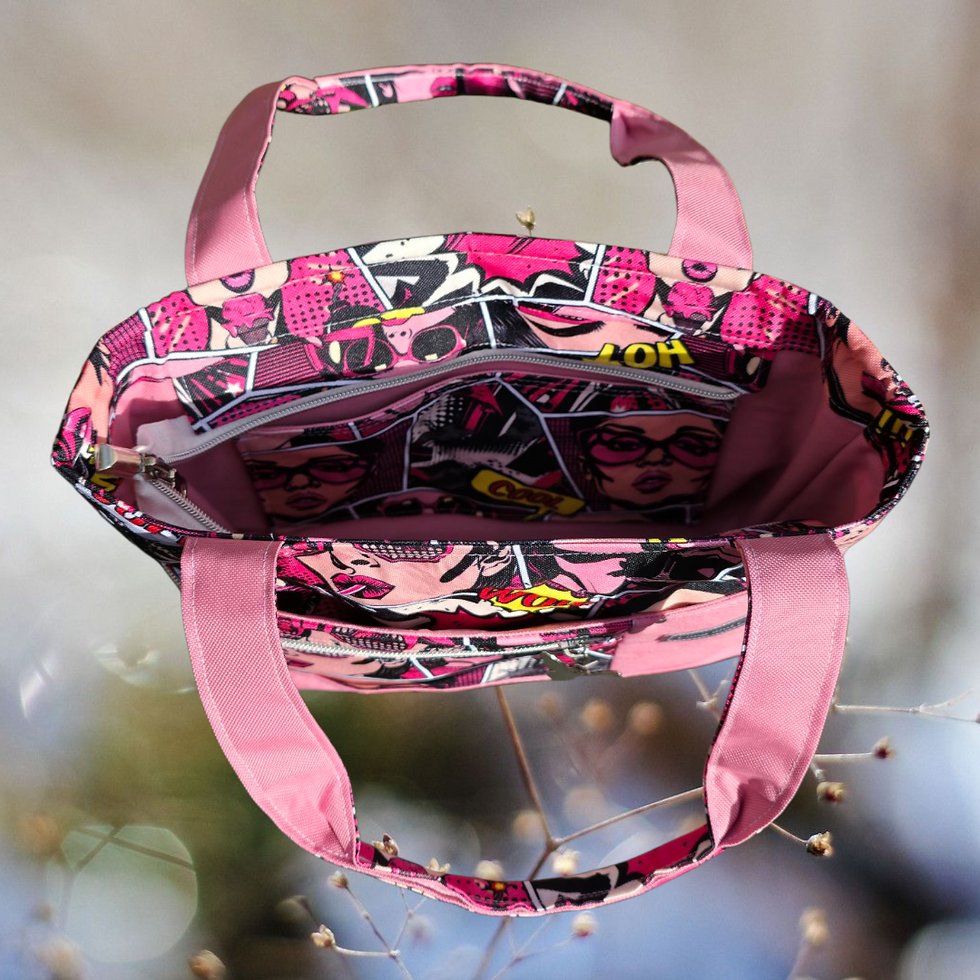 Thumbnail: handtas Pop Art Roze