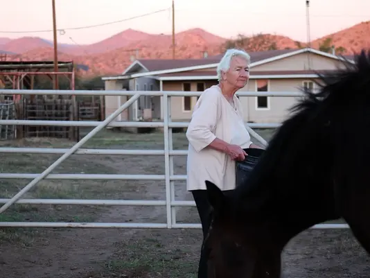Spouse caregiver on a ranch property near Tombstone, Arizona