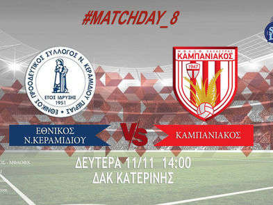 Εθνικός Νέου Κεραμιδίου - Καμπανιακός pregame