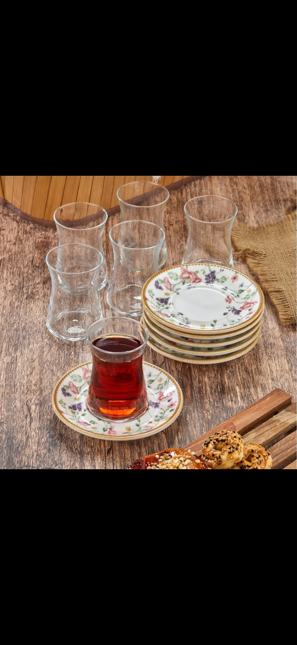 Küçük resim: CKR4158 12 PARÇA PORSELEN ÇAY SETİ