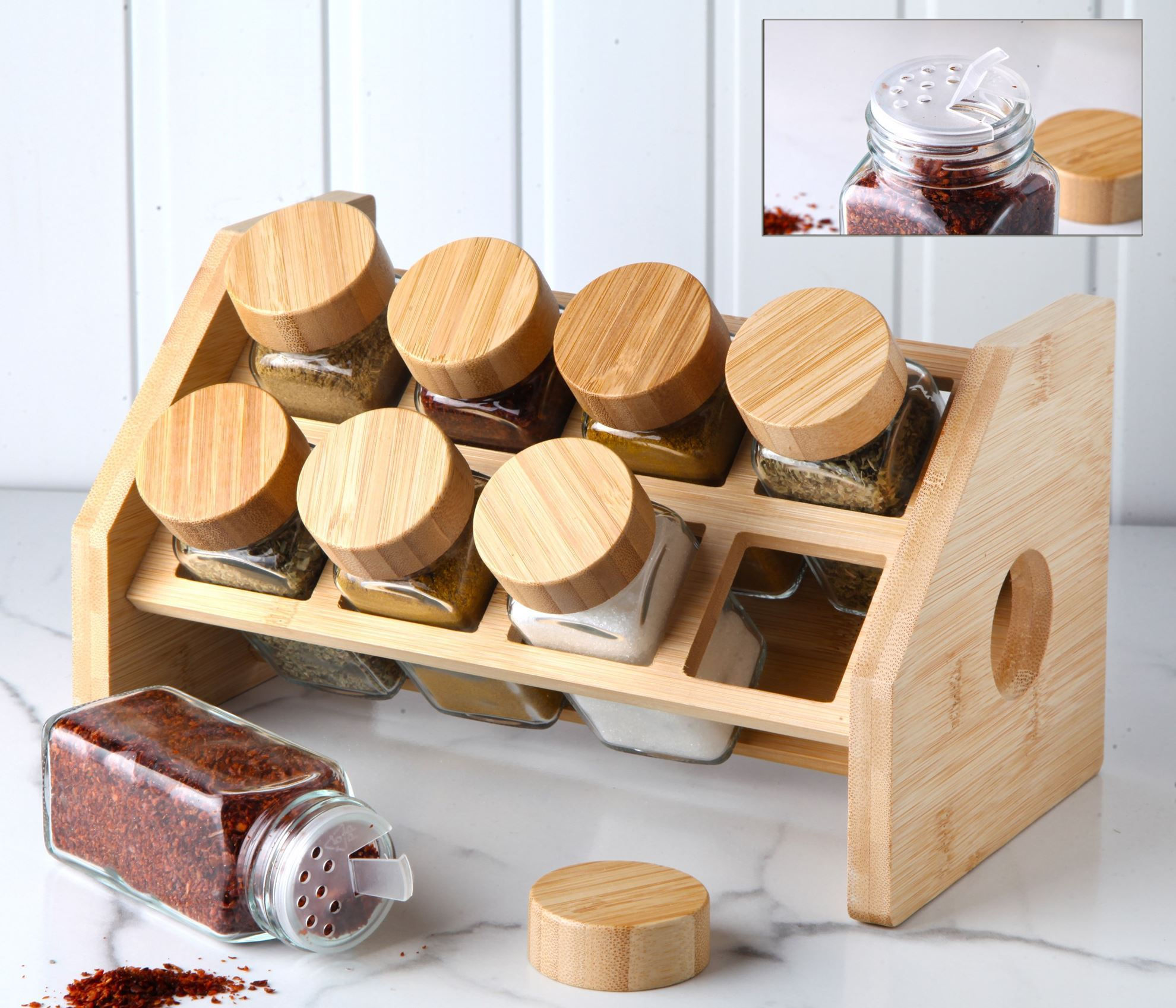 G3869 BAMBU KAPAKLI 8 li CAM BAHARATLIK 