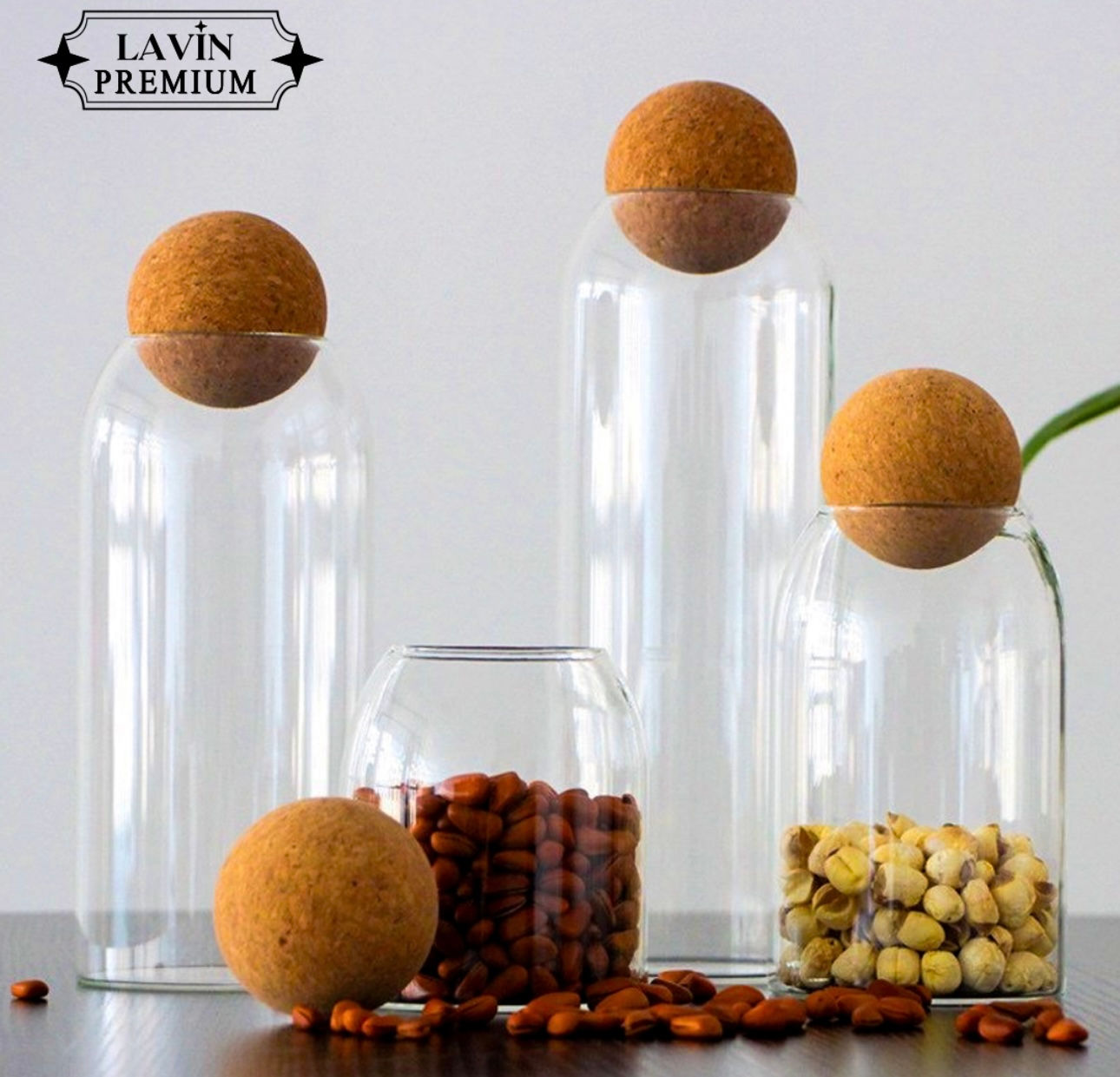 LVN 41904 9*25 cm CAM KAVANOZ TEKLİ