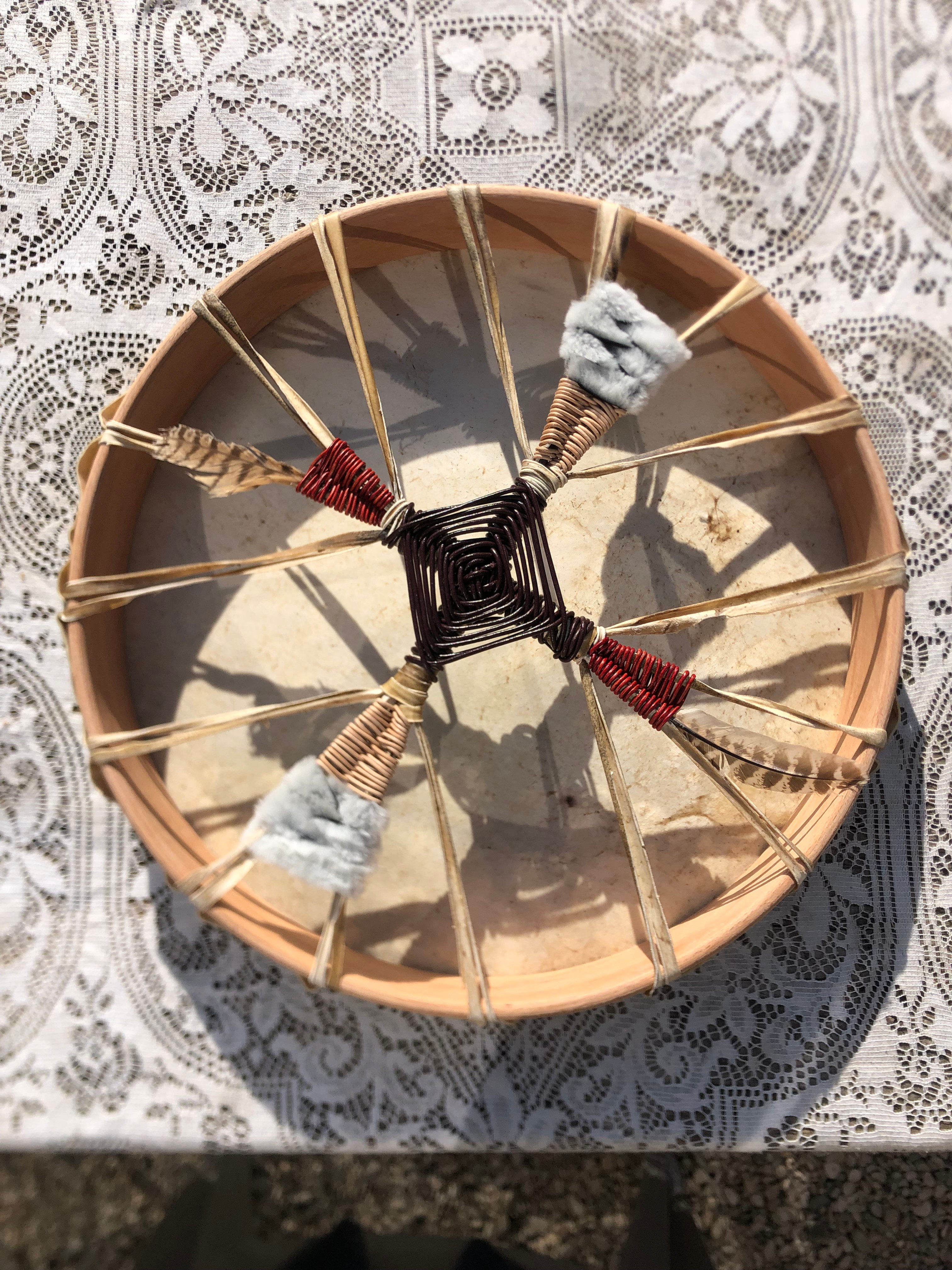 Tambour en peau de cerf