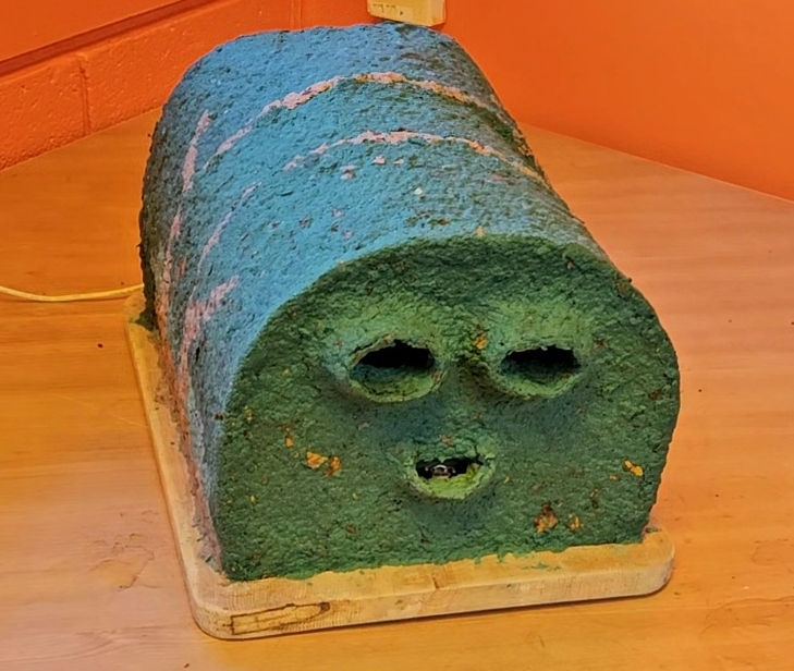 Paper Cover, Viewing Holes, Breathing Hole