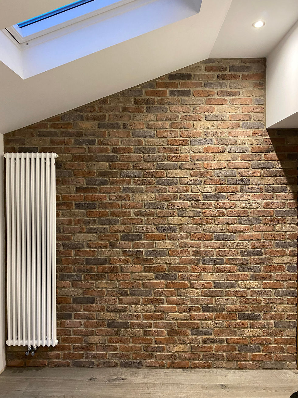 Camden Multi Slip bricks on a kitchen wall