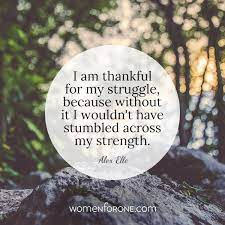 Thankful for the Struggle 