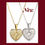 Thumbnail: Heart Necklace with Opening Angel wings 