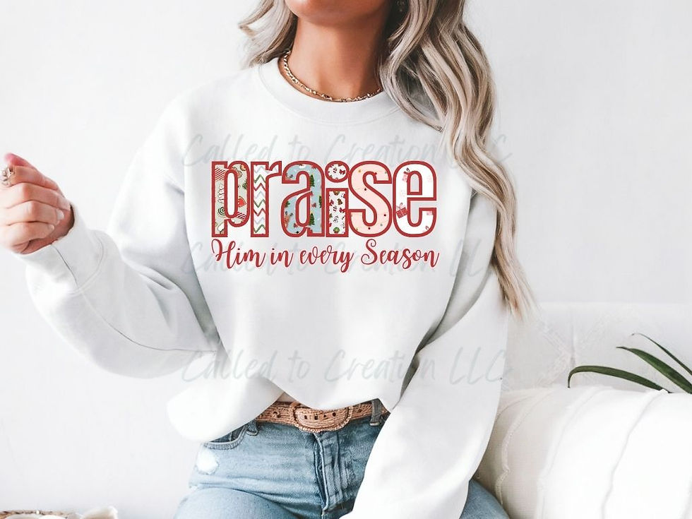 Thumbnail: Praise Sweatshirt Christmas