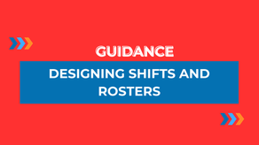 Designing shifts & rosters