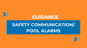 Safety communication/ pool alarms