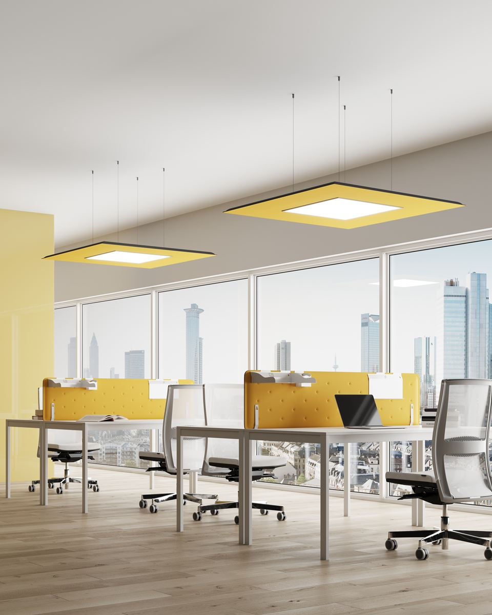pannello monofacciale square con lampada led