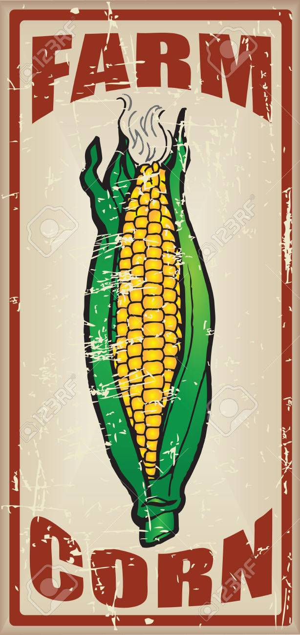 Vintage Farm Corn sign.