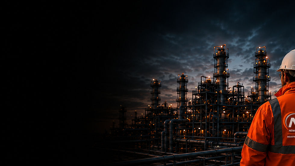 Industrial facility background