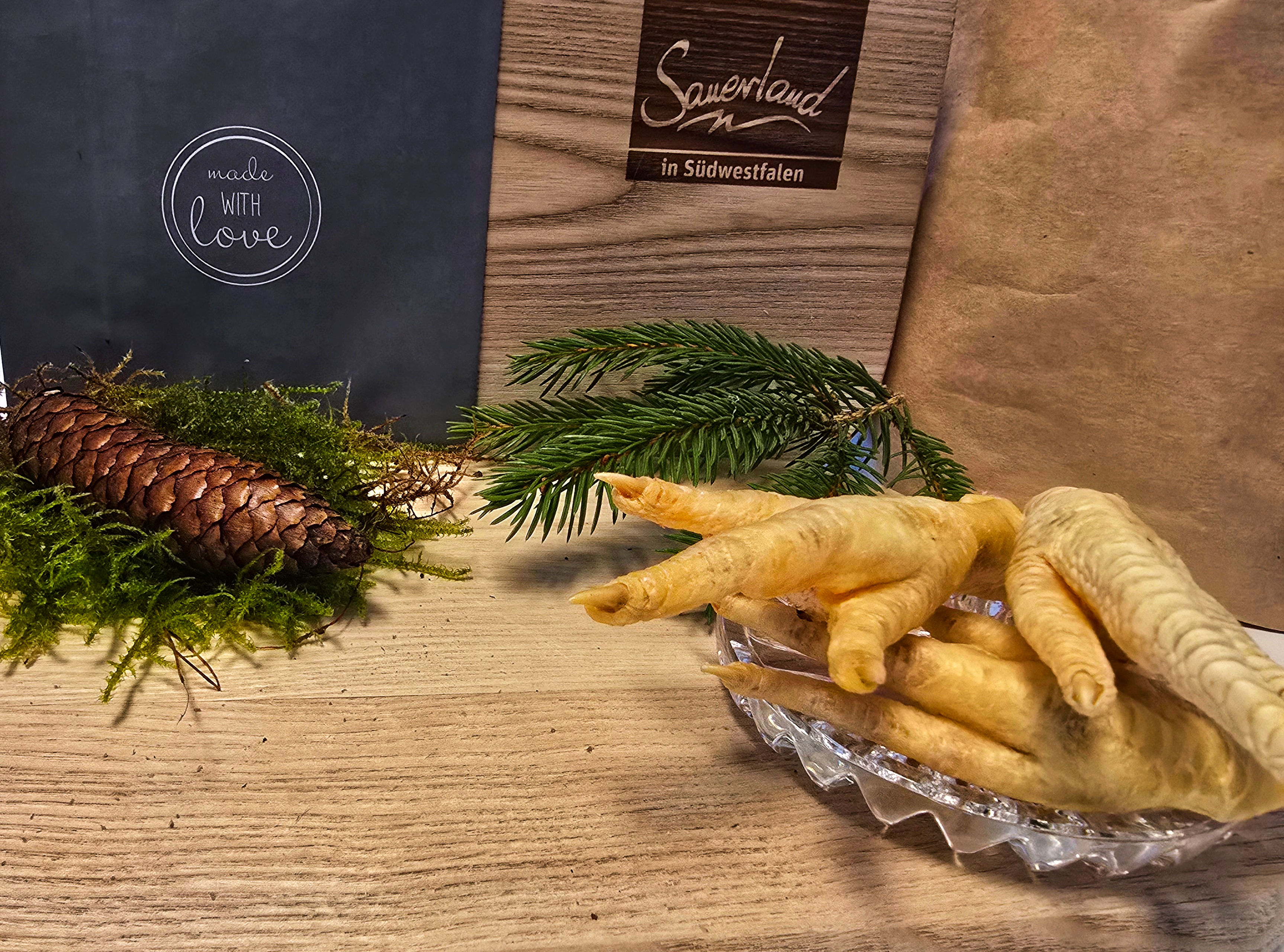 Hundeglück Hühnerfüße STOCKBARF 150g