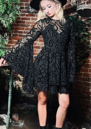 witchy snake dress medusa dress